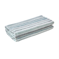 Farmhouse Stripe 2-piece Hand Towel Set, Aqua Multi, stacked