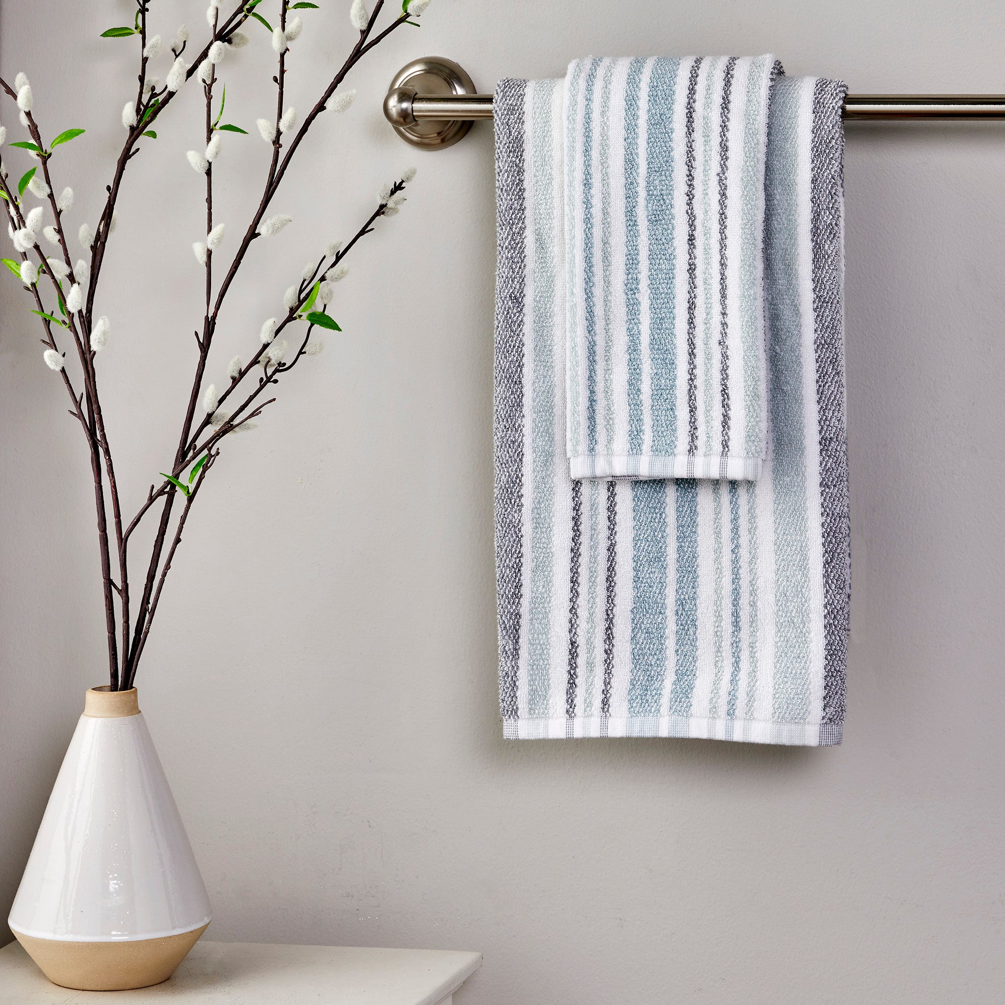 hotel Stripe Style Towels Standard Textile Bath Towels 30x54