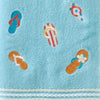 Flips & Flops Towel, Sky Blue, detail