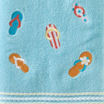 Flips & Flops Towel, Sky Blue, detail