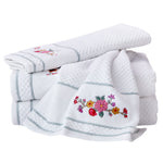 Vern Yip by SKL Home Floral Totem 2-Piece Hand Towel Set, White/Multi