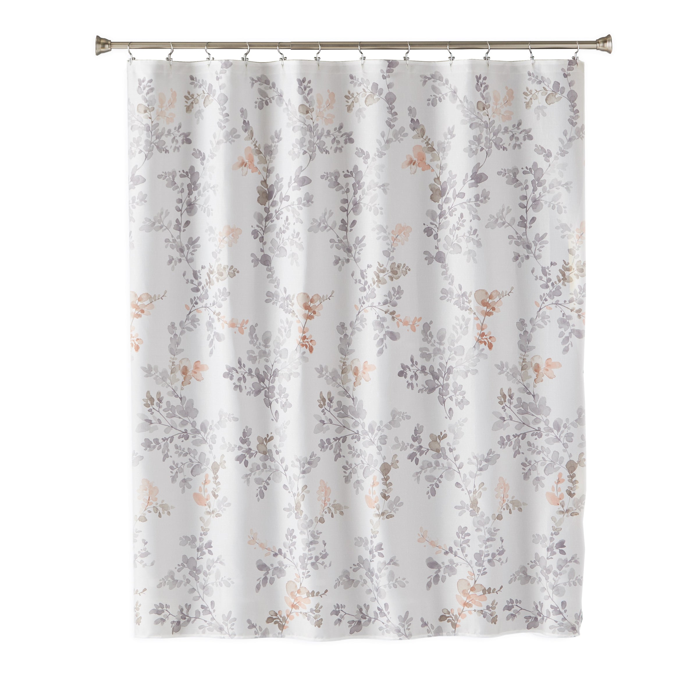 Greenhouse Leaves Shower Curtain, Multi/Blush