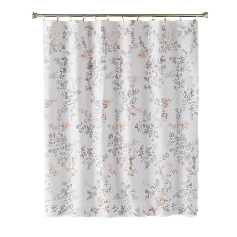 Greenhouse Leaves Shower Curtain, Multi/Blush