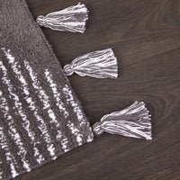 Geo Diamond Rug, Charcoal