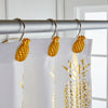 Gilded Pineapple Curtain Hooks, Gold