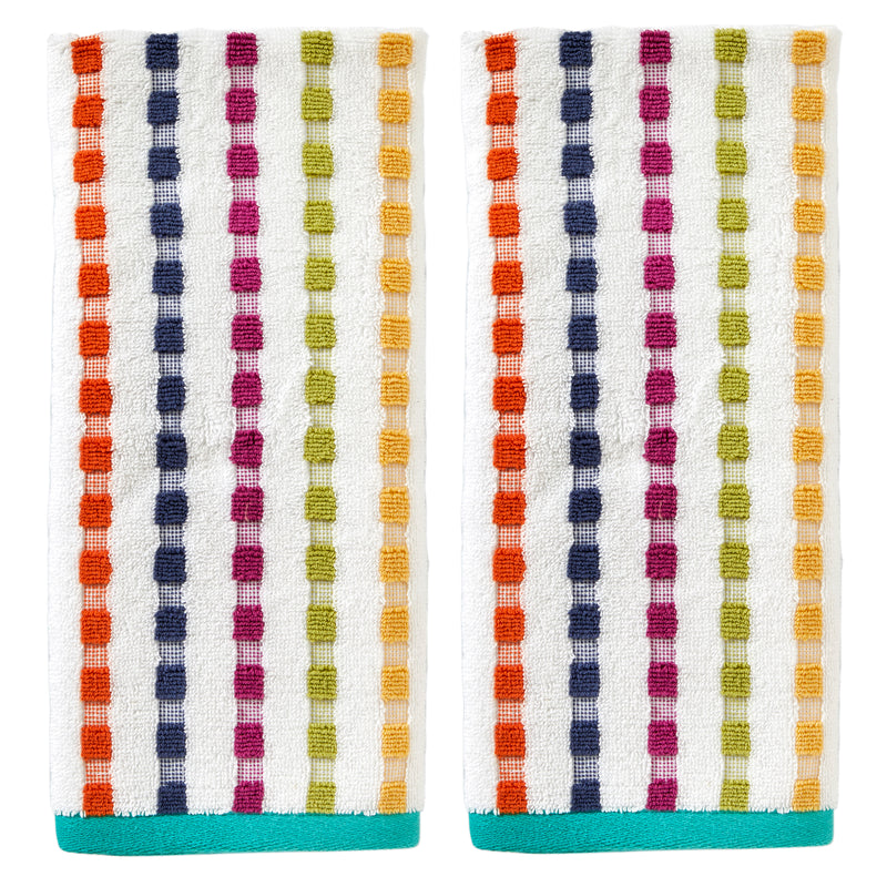 Good Vibes 2-Piece Hand Towel Set, Multi