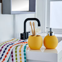 Good Vibes Toothbrush Holder, Curry