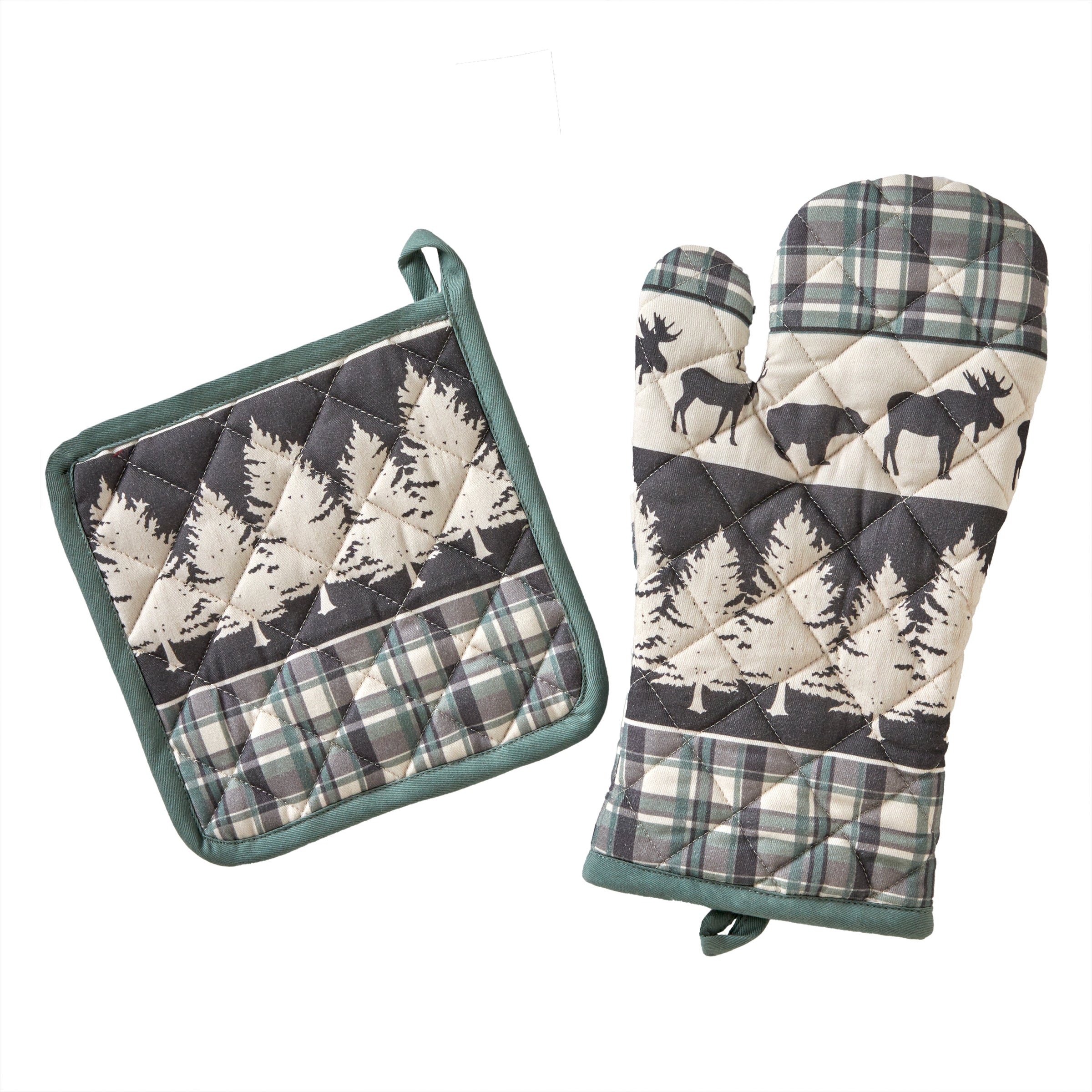 SKL Home Woodland Winter 2 Piece Oven Mitt & Pot Holder Set