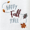 Happy Fall Y'All Hand Towel, White, Detail