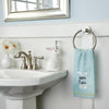 Happy Easter Bunny 2-Piece Hand Towel Set, Aqua