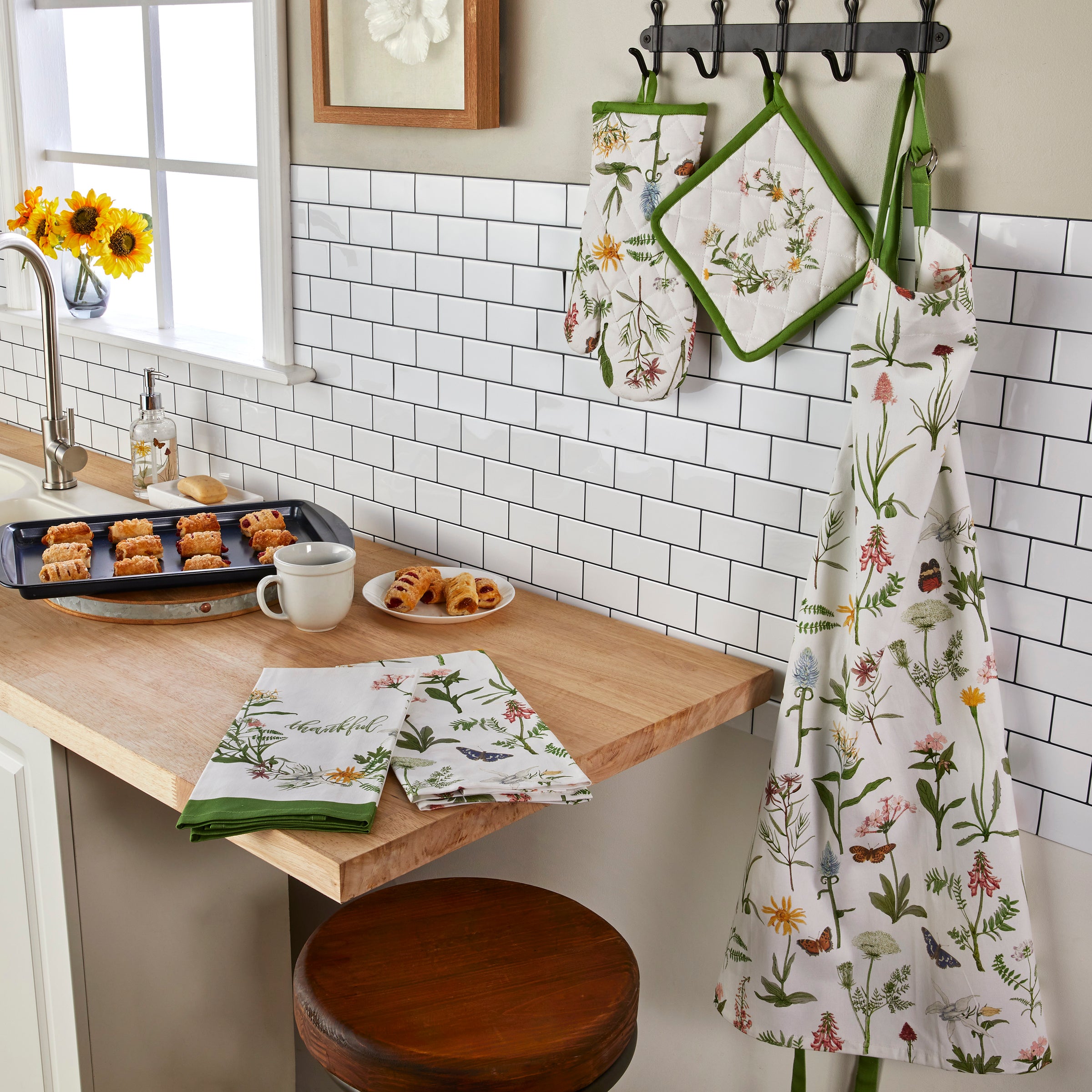 Wildflower Sets of 2 Kitchen Towels