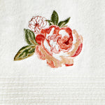 Holland Floral Bath Towel, Vanilla
