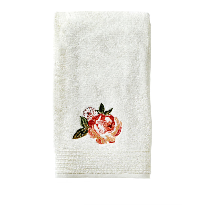 Holland Floral Bath Towel, Vanilla