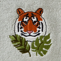 Vern Yip by SKL Home Jungle Cats Tiger 2-Piece Hand Towel Set, Gray