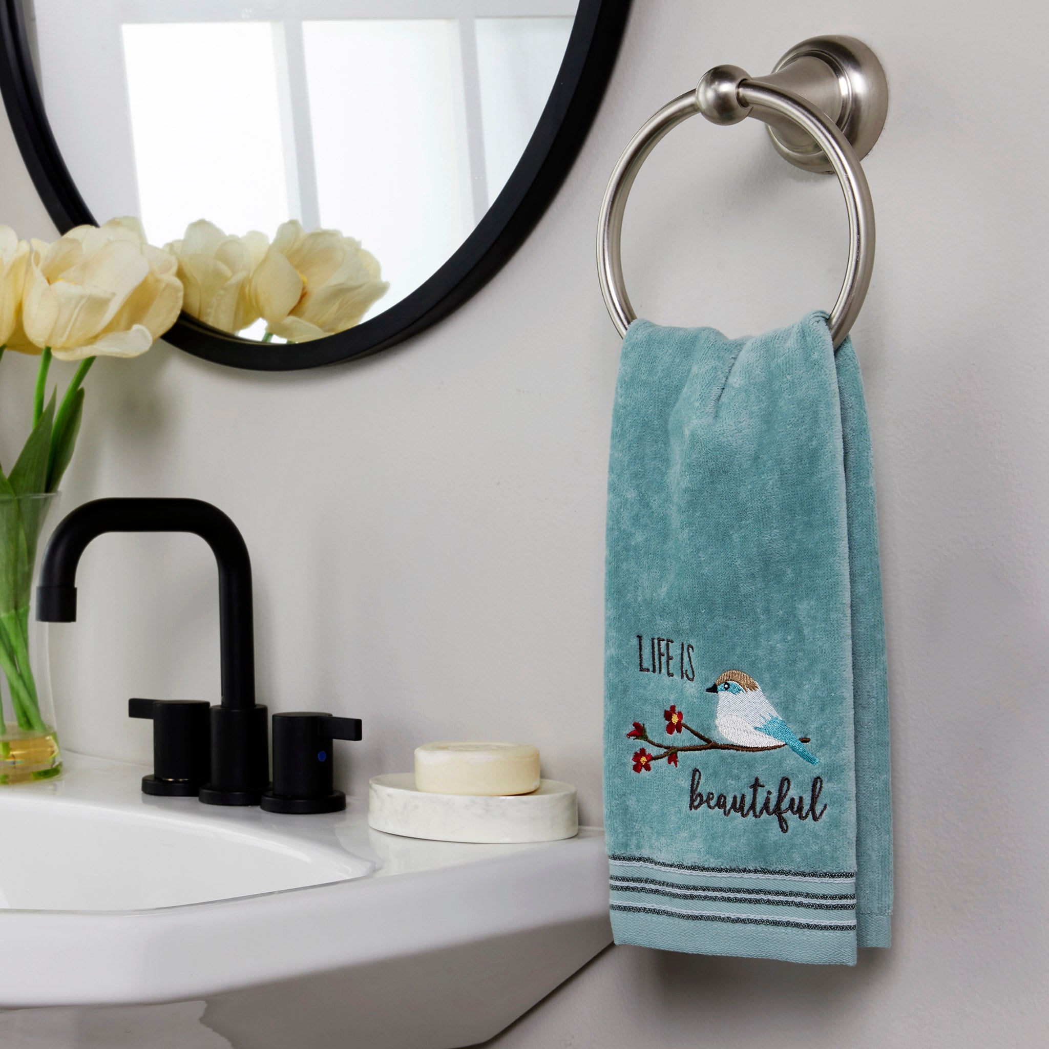 SKL Home Life Is Beautiful Hand Towel