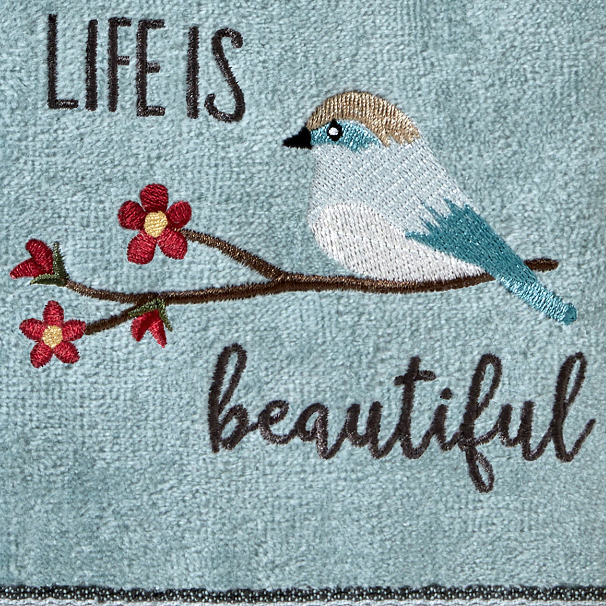 SKL Home Life Is Beautiful Hand Towel - Thumbnail 3
