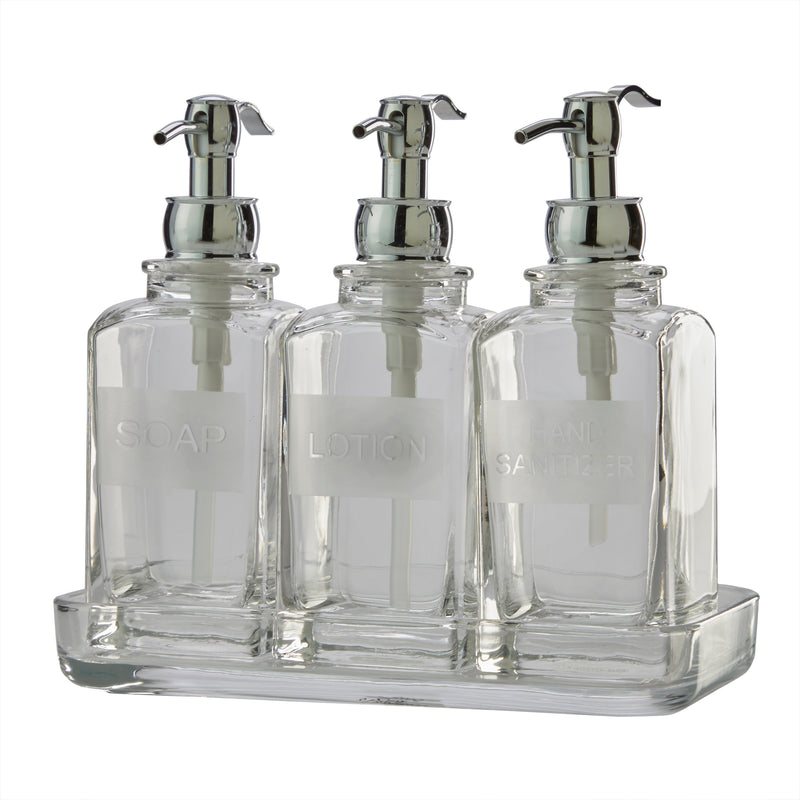Vern Yip by SKL Home Lincoln Soap Dispenser, Clear