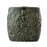 Vern Yip by SKL Home London Floral Toothbrush Holder, Dark Green