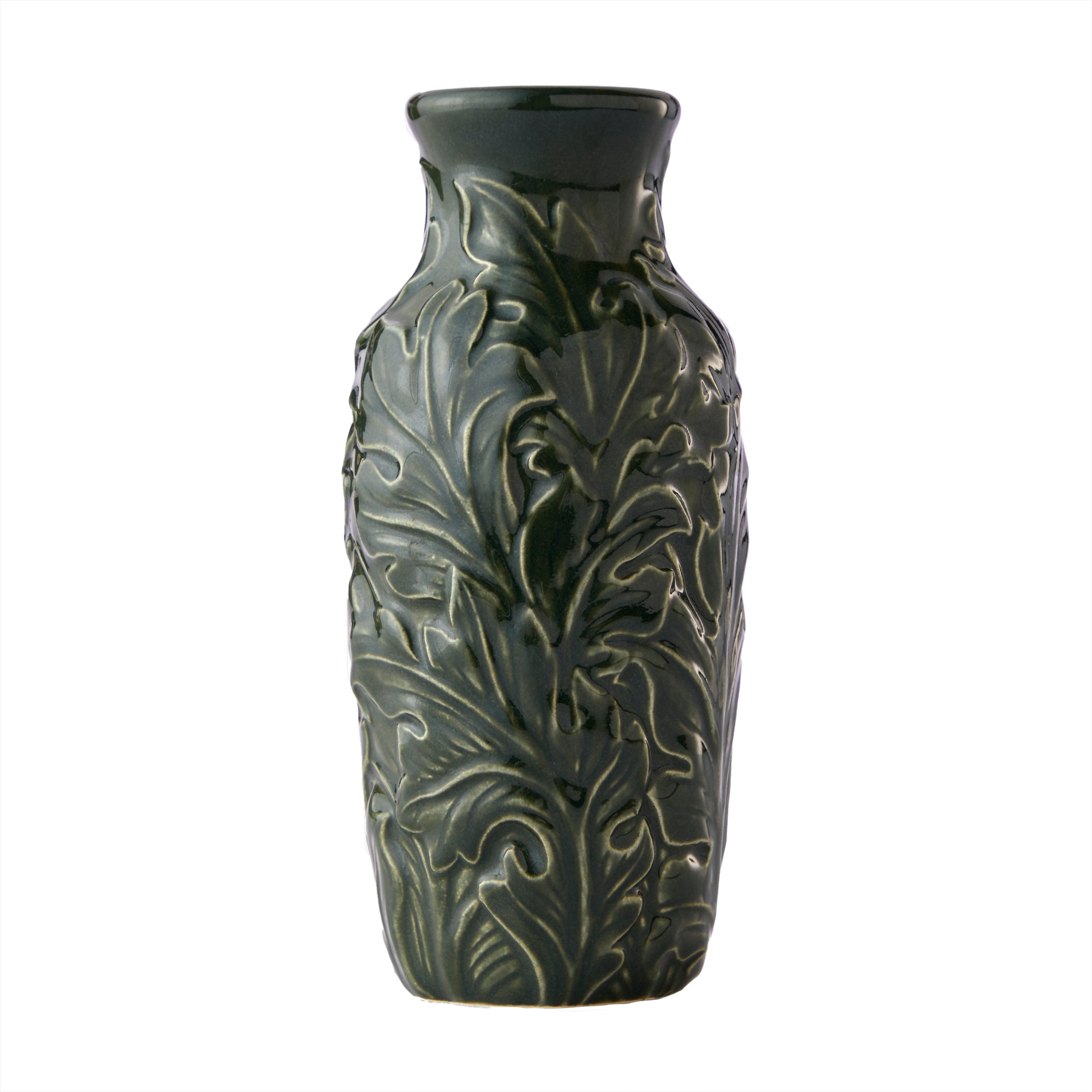 Vern Yip by SKL Home London Floral Vase, Dark Green