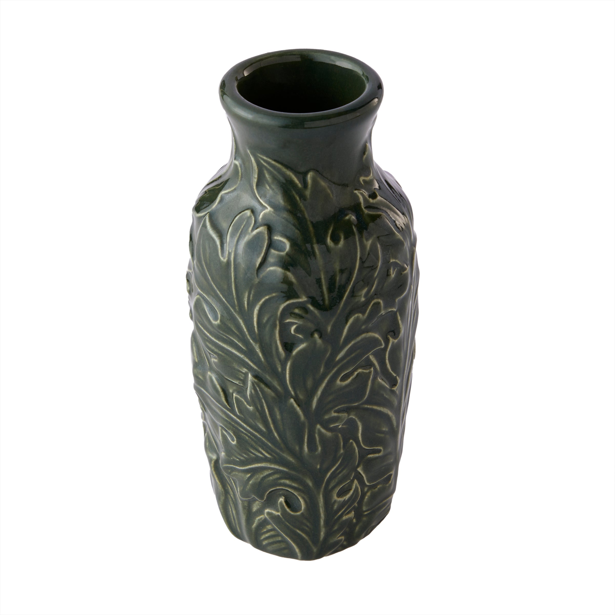 Vern Yip by SKL Home London Floral Vase, Dark Green