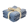 Longborough 4-piece Washcloth Set, Denim