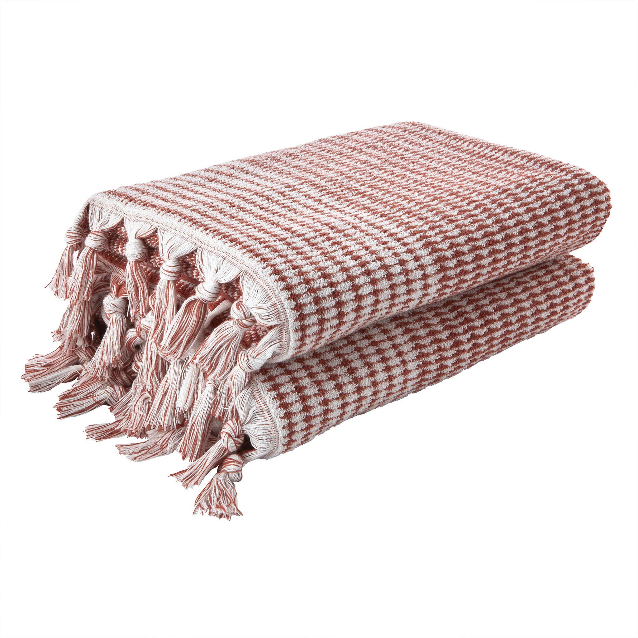 Longborough Bath Towel, Spice, stack