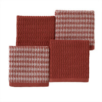 Longborough 4-piece Washcloth Set, Spice