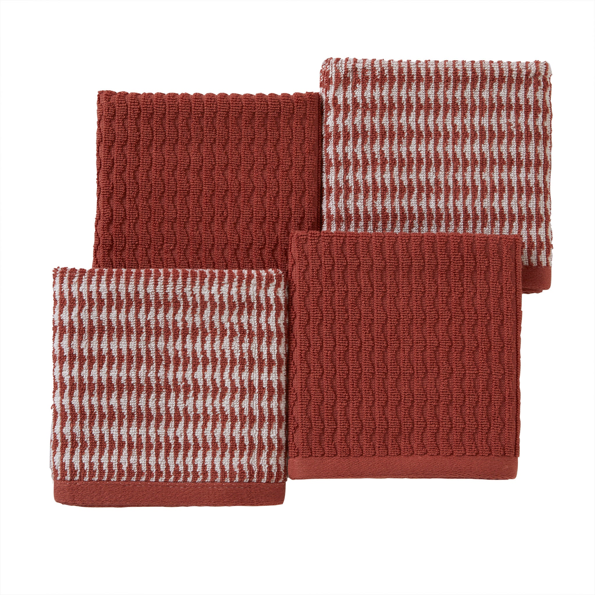 Longborough 4-piece Washcloth Set, Spice