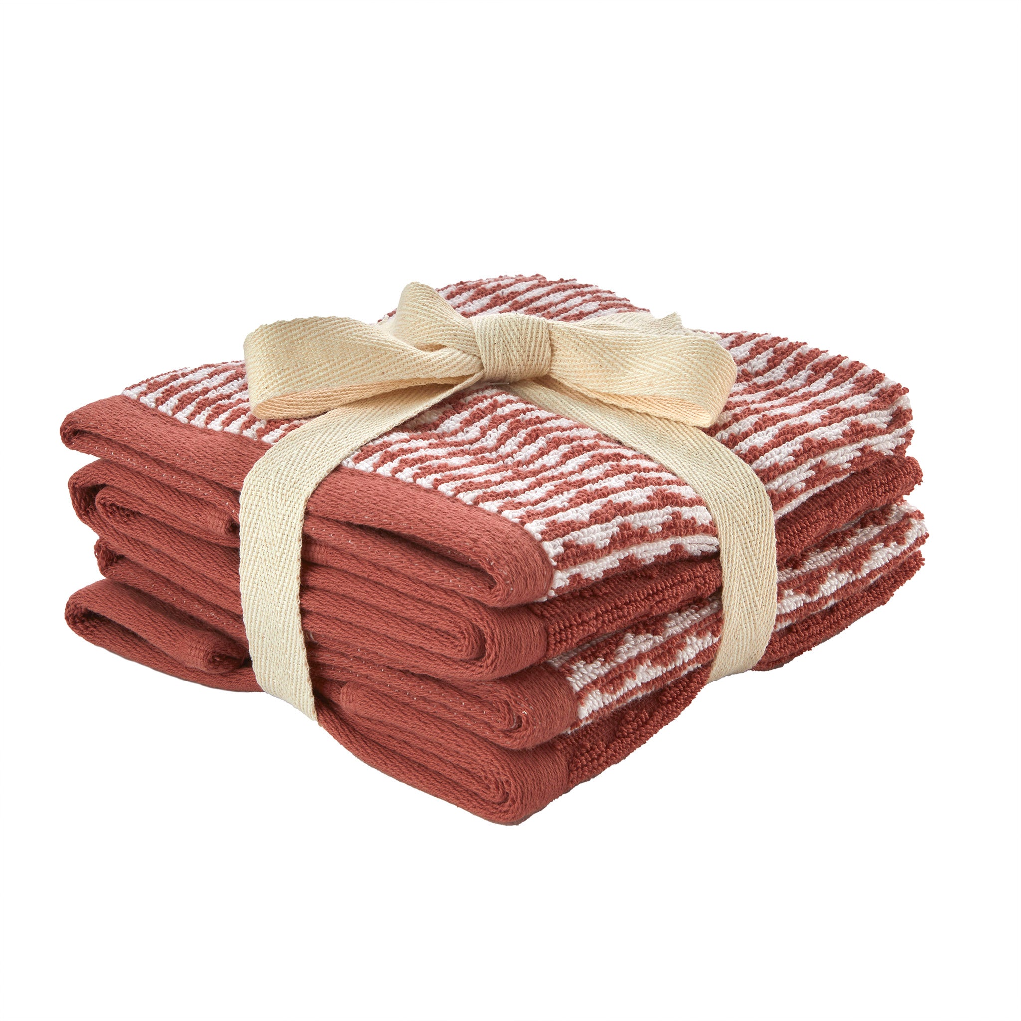 Longborough 4-piece Washcloth Set, Spice
