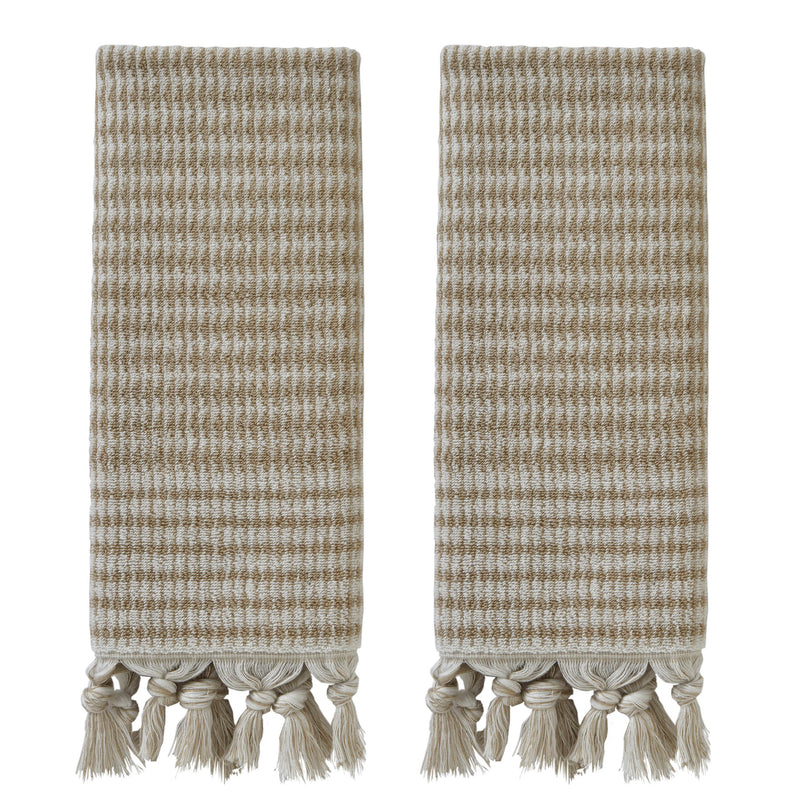 Longborough 2-piece Hand Towel Set, Tan