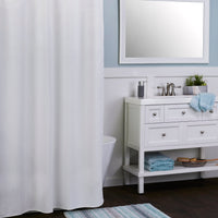 Longborough Fabric Shower Curtain, White