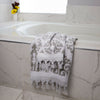 Mirage Fringe Bath Towel, Gray, Lifestyle