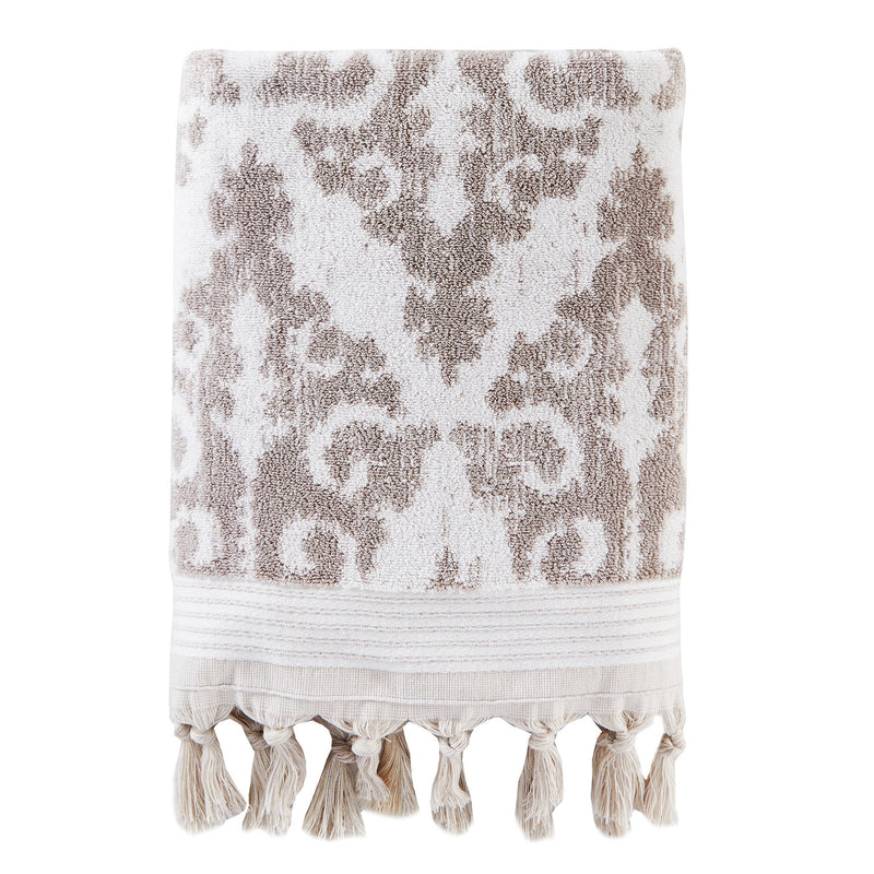 Mirage Fringe Bath Towel, Taupe
