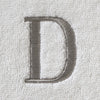Casual Monogram “D” Cotton Bath Towel, White