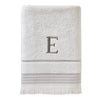 Casual Monogram “E” Cotton Bath Towel, White
