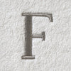 Casual Monogram “F” Cotton Bath Towel, White