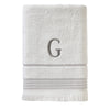 Casual Monogram “G” Cotton Bath Towel, White