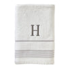 Casual Monogram “H” Cotton Bath Towel, White