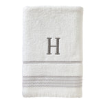 Casual Monogram “H” Cotton Bath Towel, White