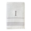 Casual Monogram “I” Cotton Bath Towel, White