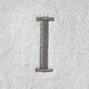 Casual Monogram “I” Cotton Bath Towel, White