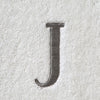 Casual Monogram “J” 2-Piece Cotton Hand Towel Set, White