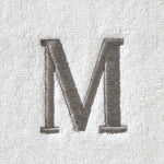 Casual Monogram “M” 2-Piece Cotton Hand Towel Set, White