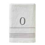 Casual Monogram “O” Cotton Bath Towel, White