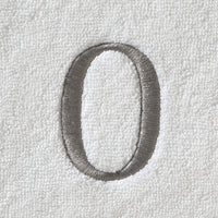 Casual Monogram “O” 2-Piece Cotton Hand Towel Set, White