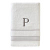 Casual Monogram “P” Cotton Bath Towel, White
