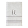Casual Monogram “R” Cotton Bath Towel, White