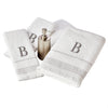 Casual Monogram “B” Cotton Bath Towel, White