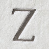 Casual Monogram “Z” Cotton Bath Towel, White