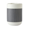 Pinstripe Row Toothbrush Holder, Dove Gray
